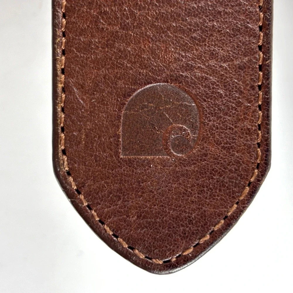 Carhartt‎ Leather Belt Mens 42 Brown Rugged Workwear Harness Buckle Gorpcore